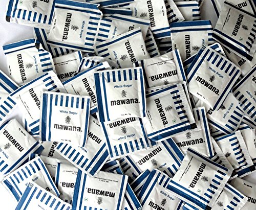 Mawana Refined White Sugar Sachets 5gm, (200 sachets)