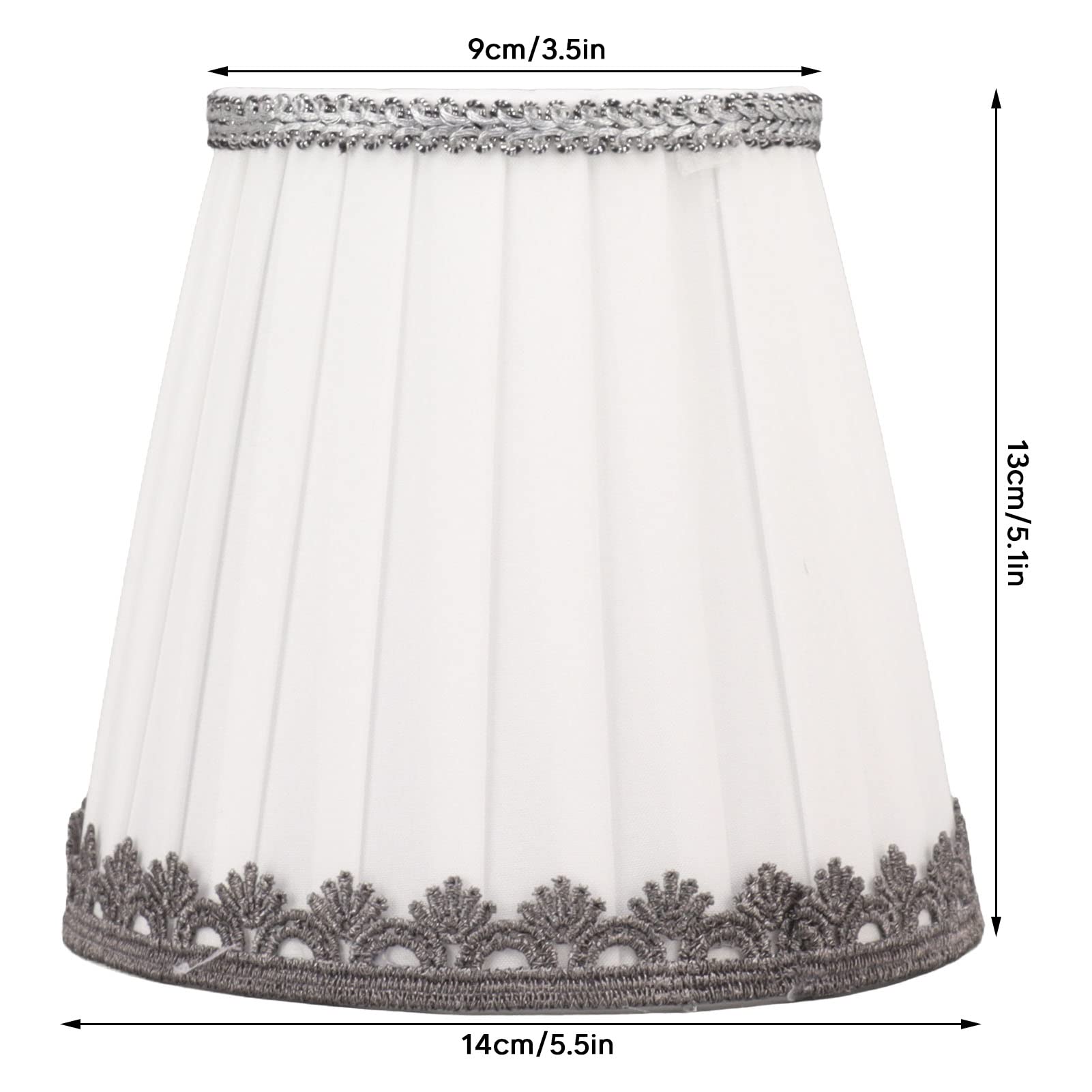 Lot De 6 Petits Abat-jour à Clipser Pour Ampoules Candélabres, Abat-jour En Tissu, Moderne Et Simple, Pour Lampe De Table, Mur, Lampadaire