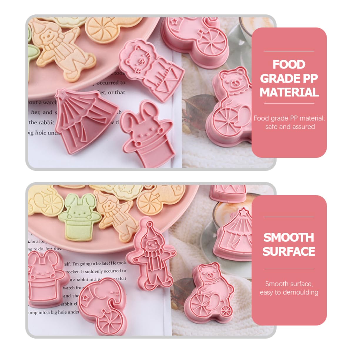 ABOOFAN 30 Pièces moule à biscuits à biscuits pour la cuisson pochoirs pour enfants des biscuits craquelins animaux emporte-pièces de en plastique coupe-biscuits Halloween