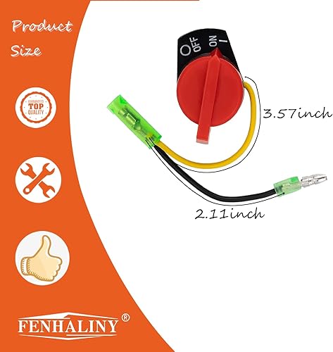 Miniatura 6 de Fenhaliny Interruptor de parada del motor ON Off 36100-ZE1-015 para Honda GX120 GX160 GX200 GX240 GX270 GX340 GX390 Re