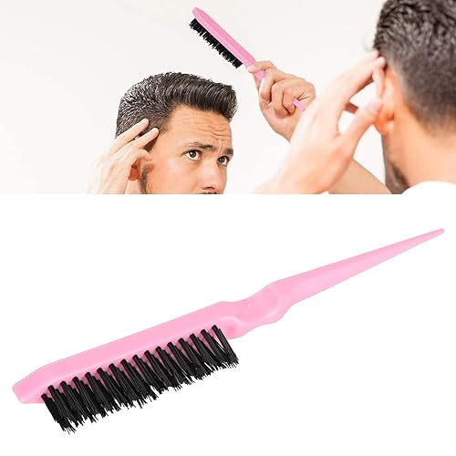 Miniatura 4 de Cepillo de burlas, cepillo de pelo de burlas, mango de plástico, peine de burlas de pelo de nailon, herramienta de peinado portátil de viaje para