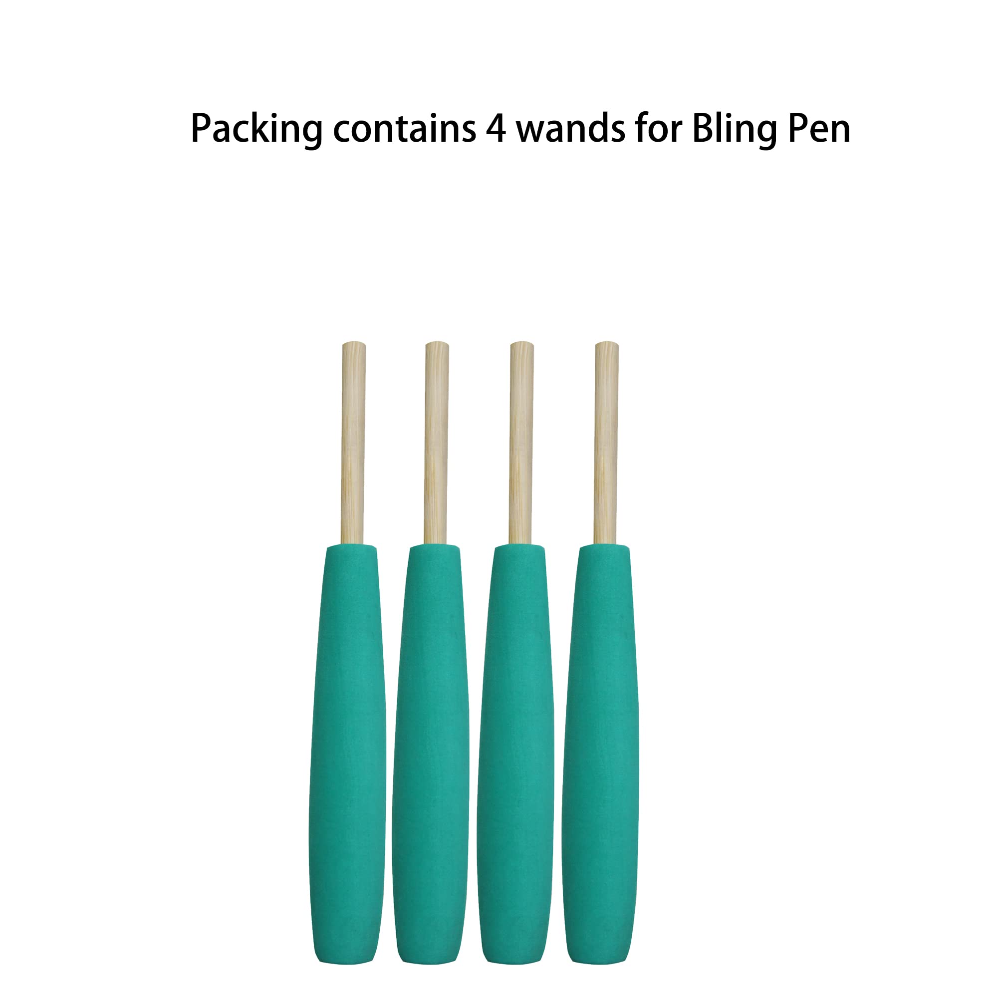 Dielianyi 4PCS Bling tool for Rhinestone Bling Pen Wand with Dowel Pen Holder, epoxy and vinyl Rhinestone Pen Art Craft Tools for InkJoy Pens Gel Pens