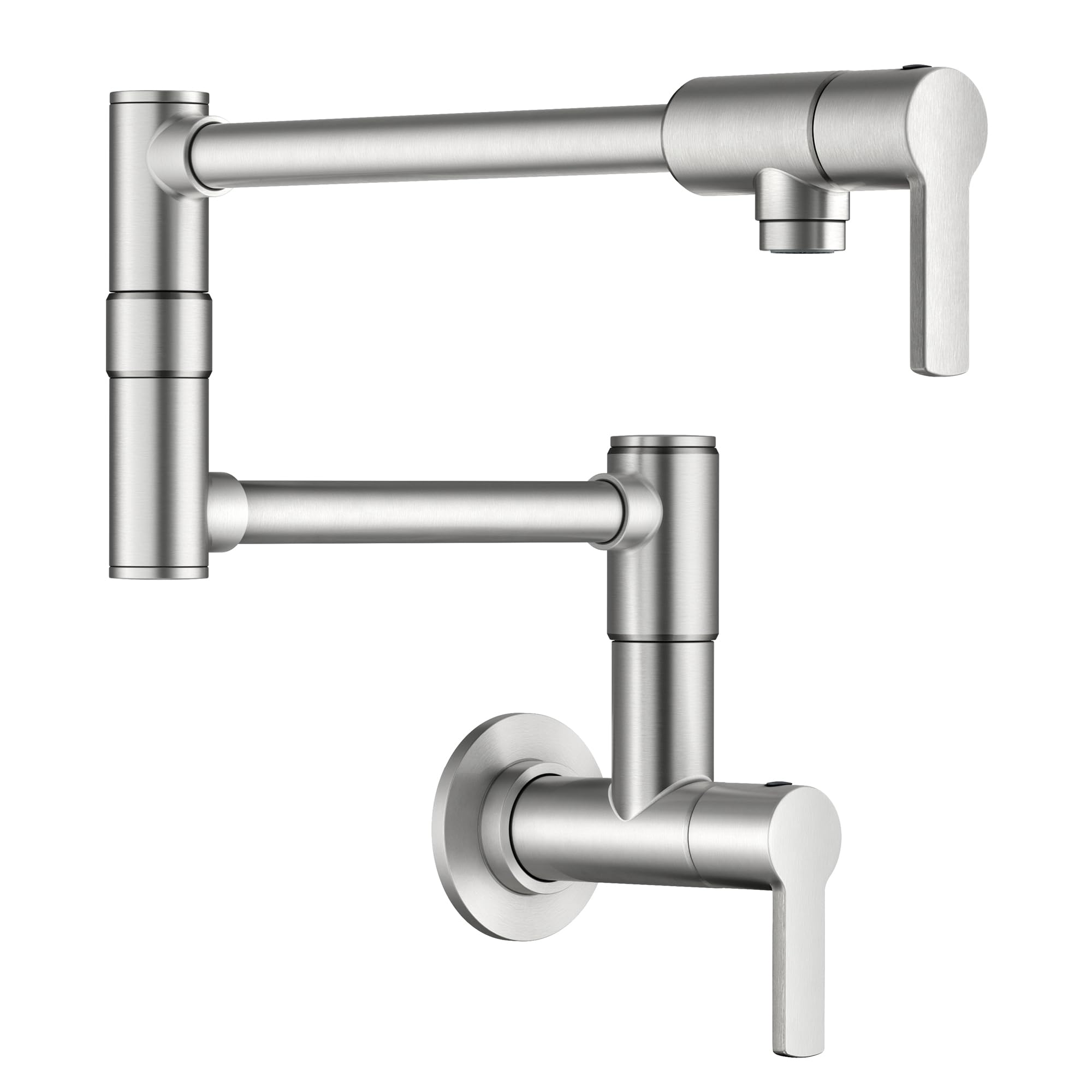 KRAUS Oletto Pot Filler Faucet with Retractable Arm, Wall Mount Kitchen Faucet, Pot Filler for Stove in Spot-Free Brushed Brass, KPF-5001SFS