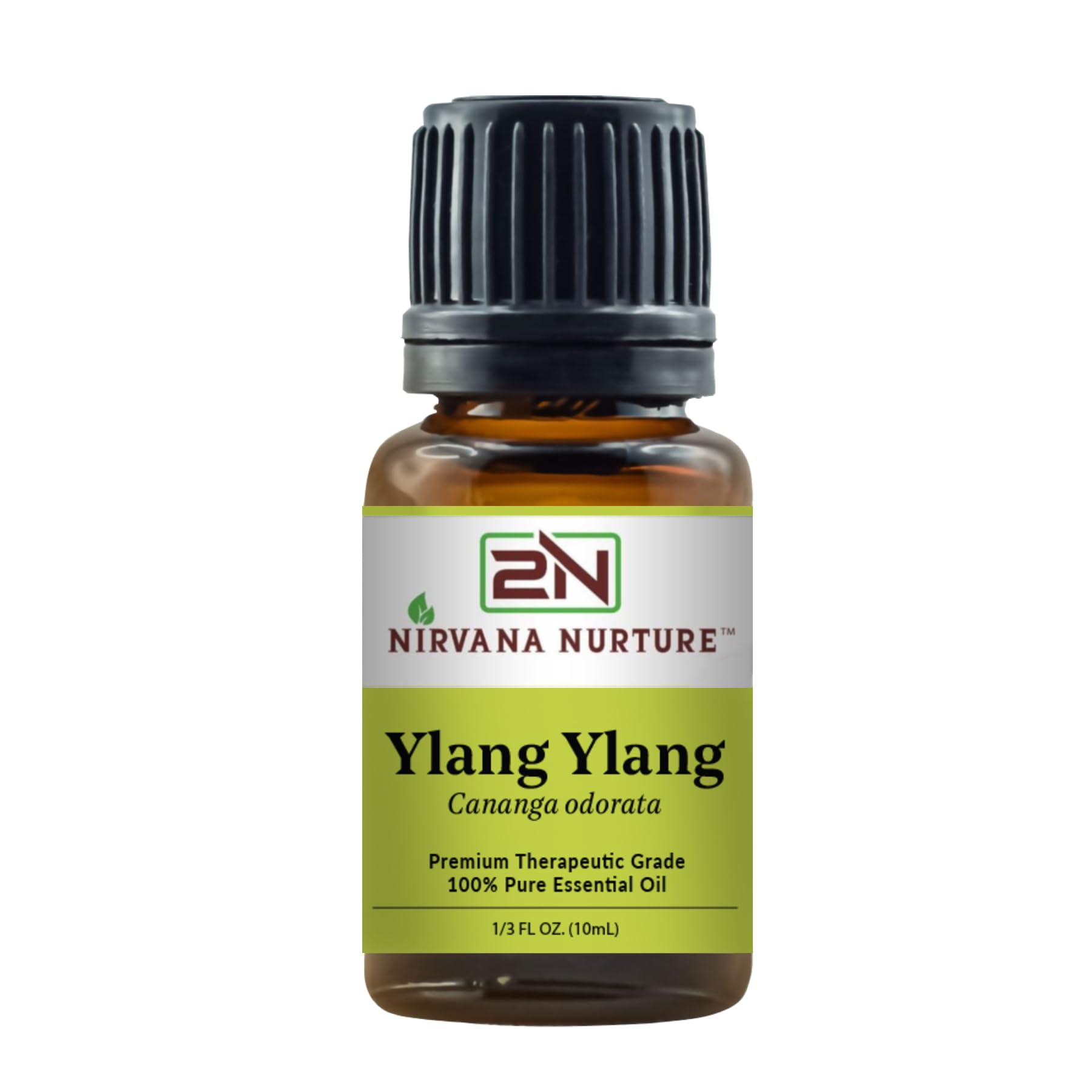 Nirvana Nurture Ylang Ylang Essential Oil 100% Pure Premium Therapeutic Grade, Undiluted - Aromatherapy Diffuser for Calm and Relaxation, Skin Care, Hair Care