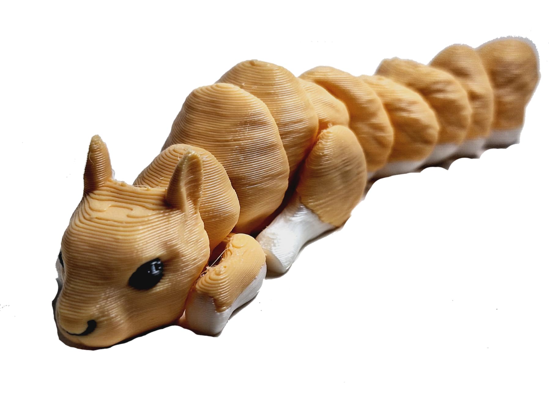 Flexibabies Cute Mini Baby Squirrel Articulated 3d Printed 3.5" pet Fidget Toy