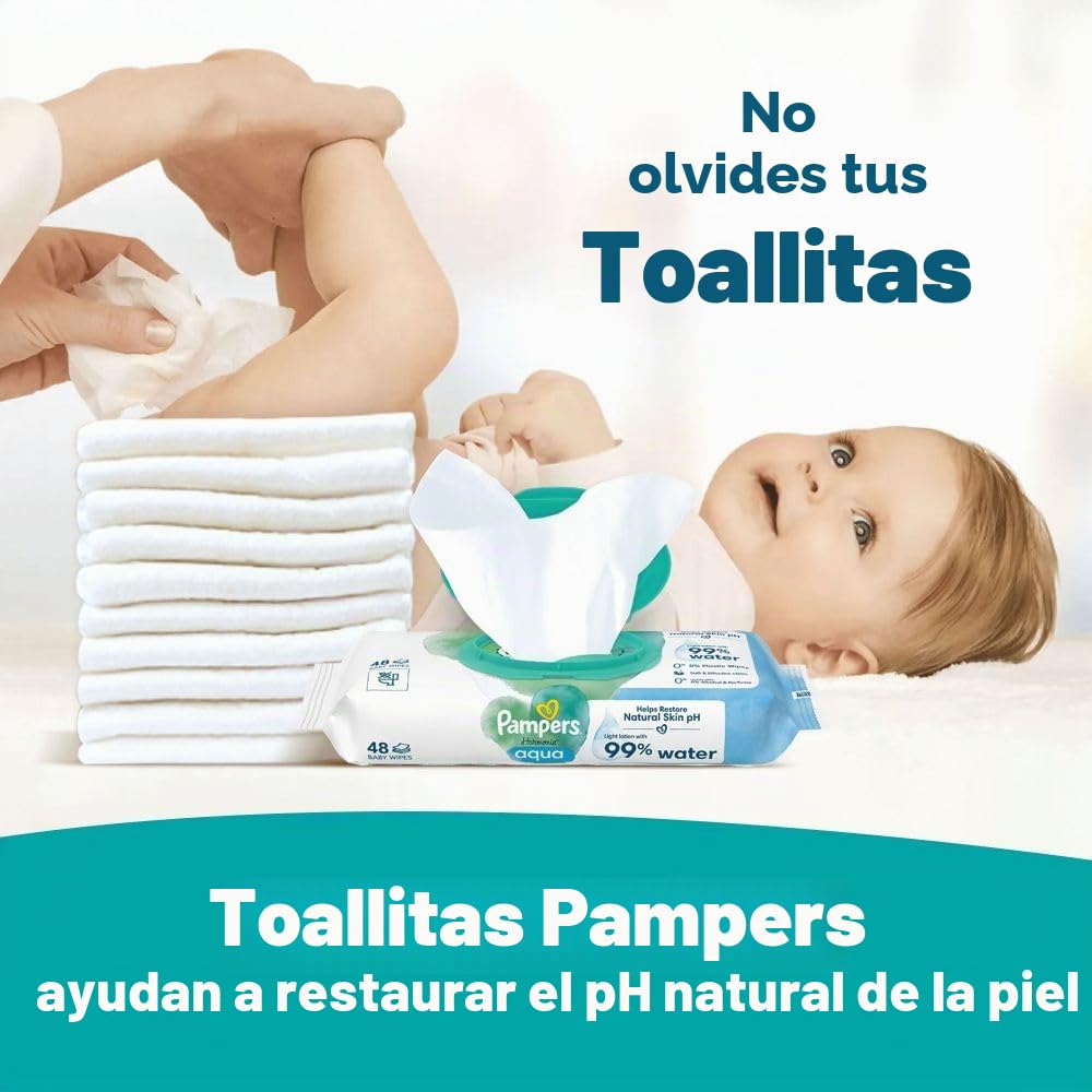 Pampers Baby Dry - Pantalones de pañales de talla 9, 108 pañales, 19 kg, paquete mensual, ajuste 360° para evitar agujeros y fugas