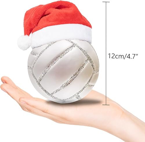 Vista 52 de Adorno de golf de Navidad de 3.15 pulgadas, adornos de bola de Navidad soplada de vidrio para decoración de árbol de Navidad 2023, bolas de adornos