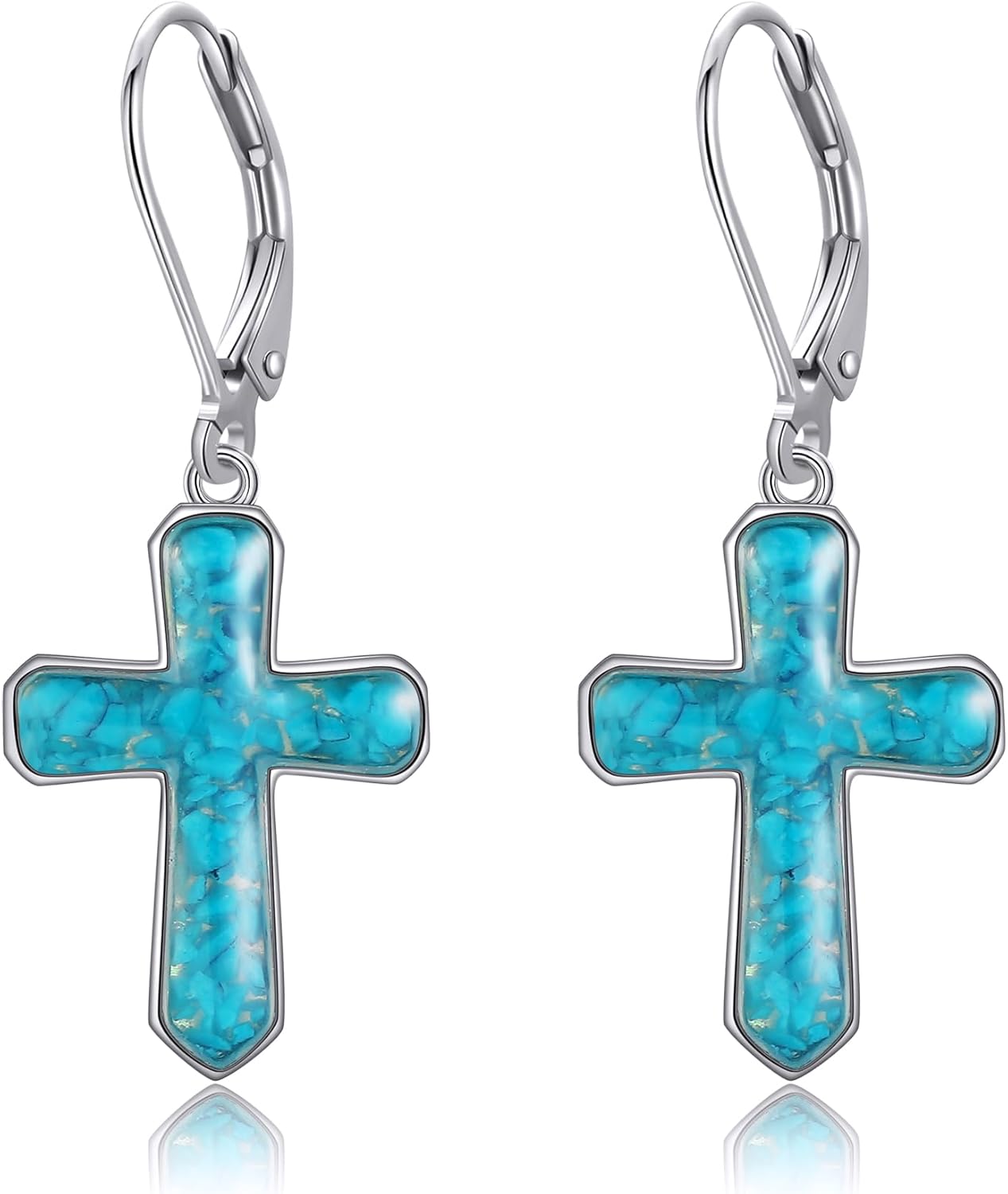 Cross Earrings 925 Sterling Silver Dangle Earring Gifts for Women