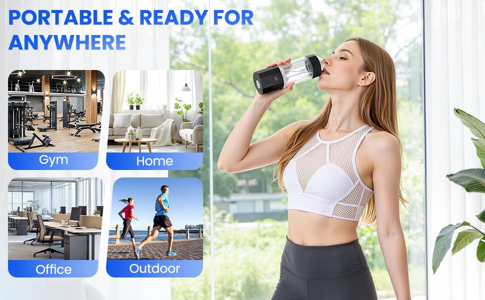 Hydrogen Water Bottle 10,000+PPB - PPB Molecular Hydrogen Infusion - SPE/PEM Technology (Black) - Image 8