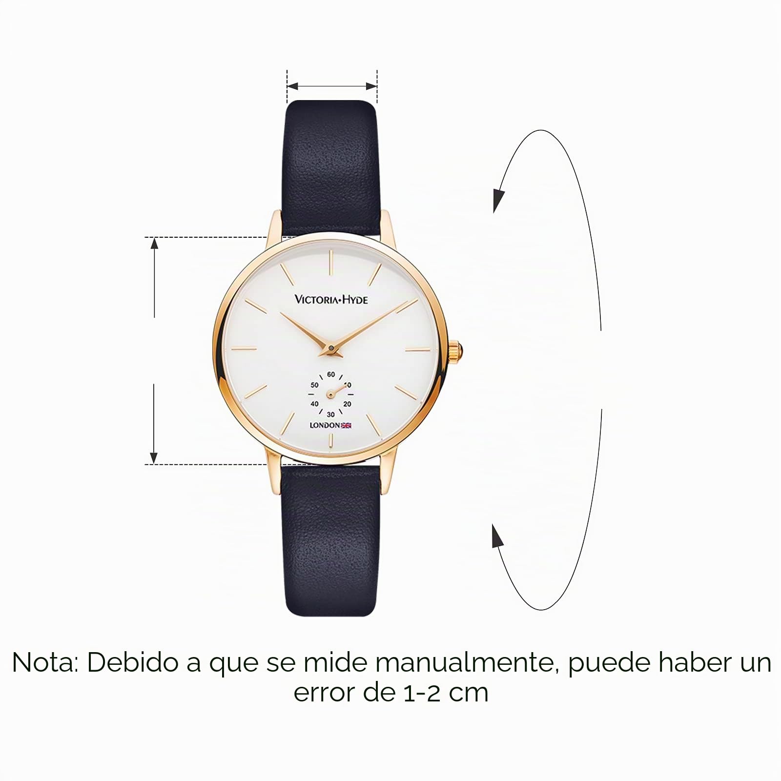 VICTORIA HYDE Mujeres Reloj de Pulsera de Cuarzo Correa de Cuero