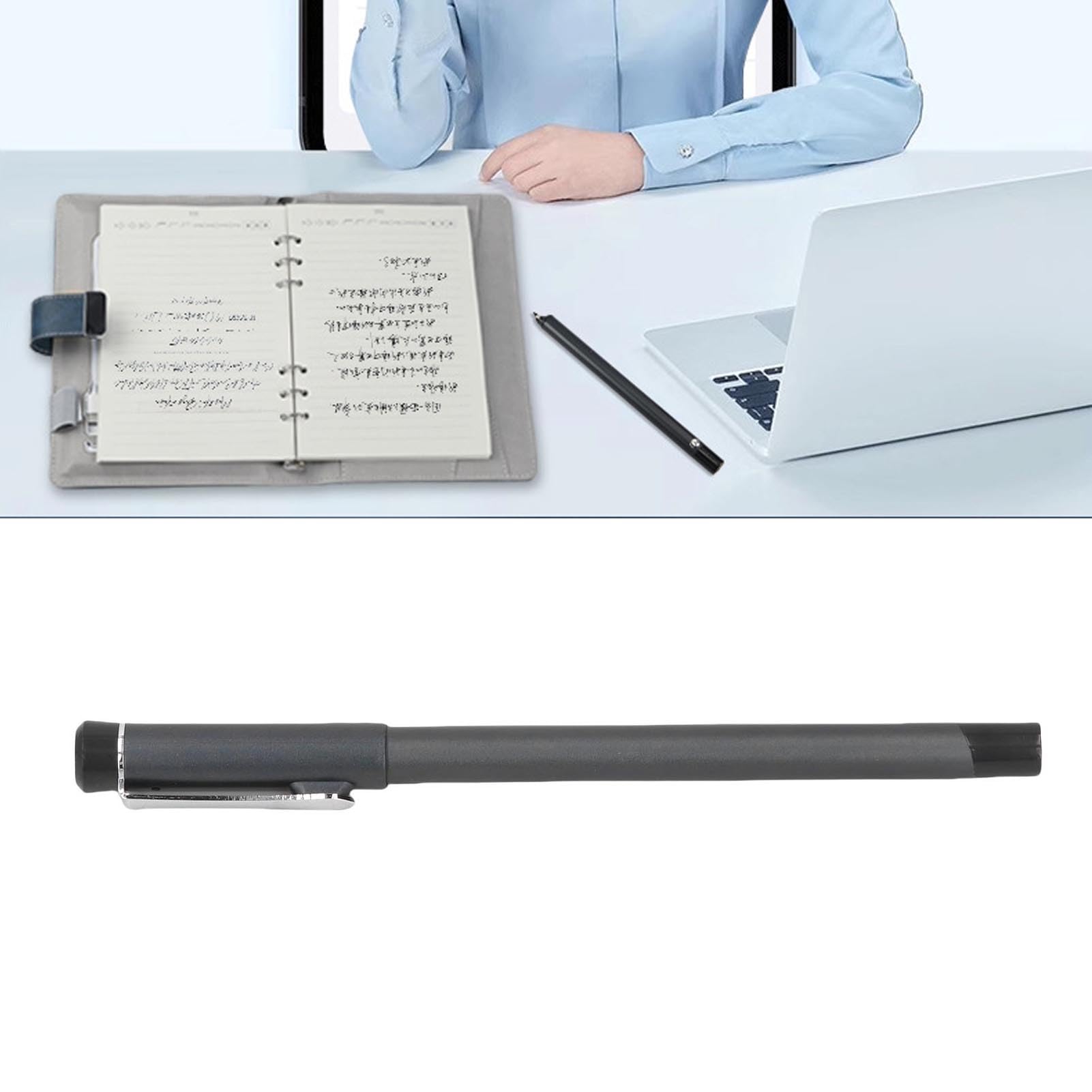Sorandy 3 w 1 Cyfrowy Pióro Inteligentne, Zestaw Pisania Smartpen do Robienia Notatek, Synchronizacja w Czasie Rzeczywistym, Kompatybilna dla Smartfonów, Konwersja na Tekst, Przechowywanie, (Black