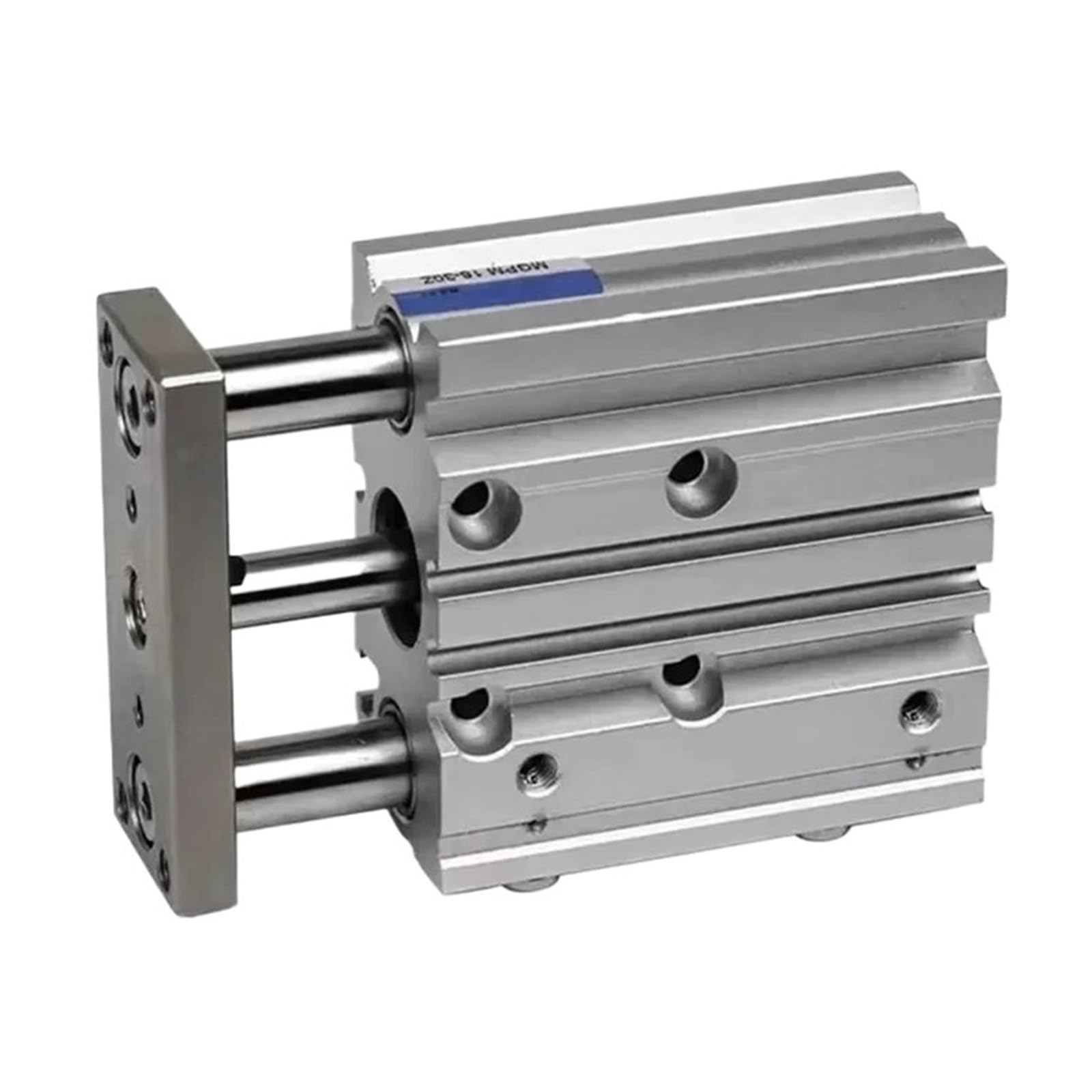 Cilindro neumático MGPM25 compacto con guiado reforzado y carrera de 10mm antitorsión