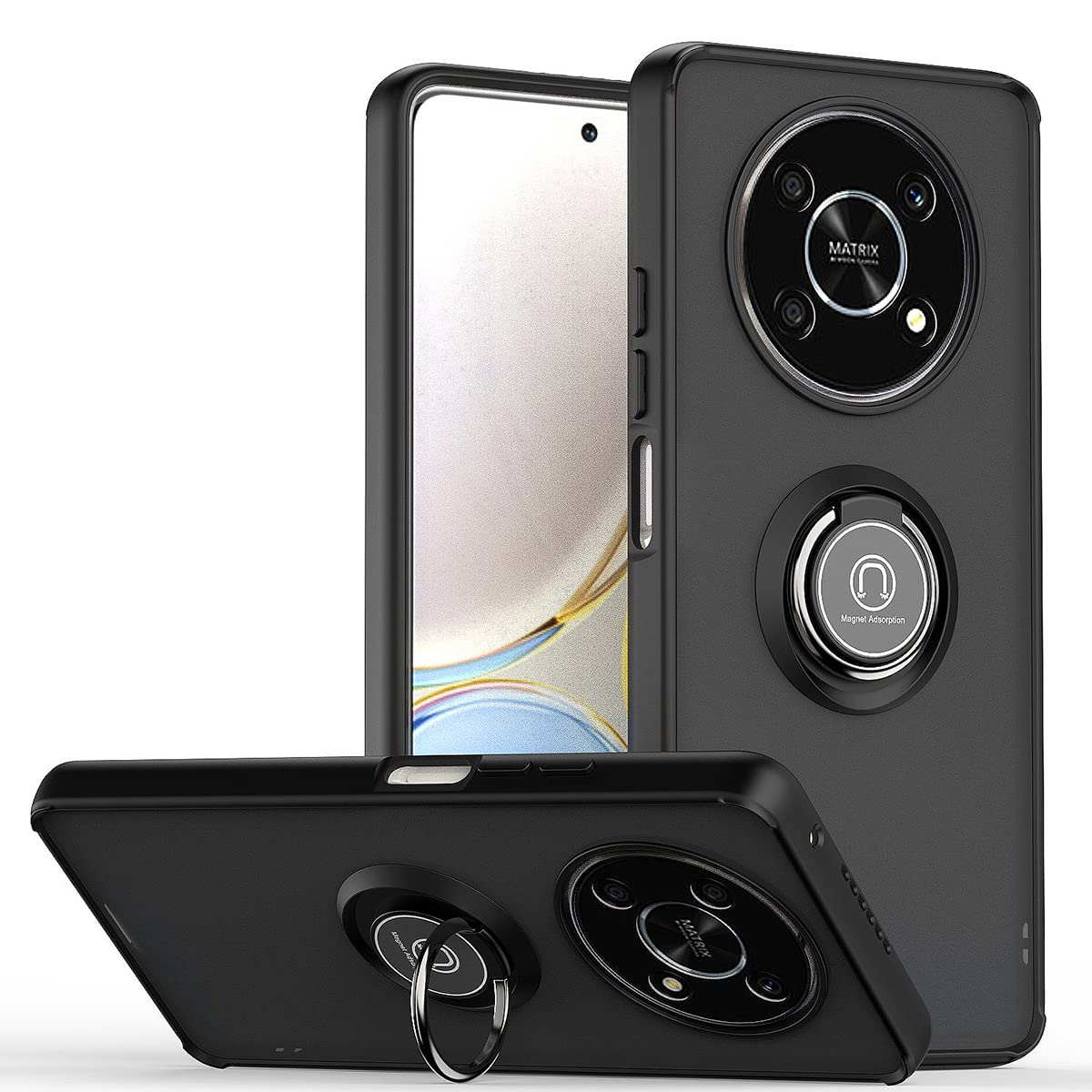 LunarDrift 2 Pièces Coque Pour Xiaomi Redmi Note 12 5G 6.67 Pouce, Animé Kamado Nezuko Manga Noir Motif Housse Étui De Téléphone Doux Bumper TPU Mince Souple Antichoc Protection Case