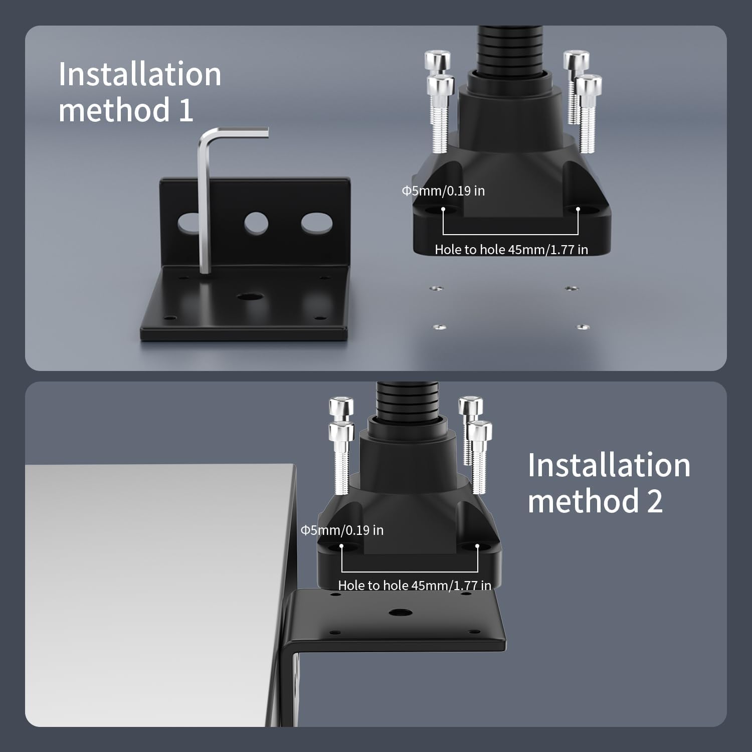 Qcwwy Lampe de Travail à LED pour Machine 5 W, Lampe à LED Universelle à Tige Flexible pour Machine-outil CNC 24V 36V Lampe de Travail à LED Rotation à 360 Degrés pour Machine-outil CNC