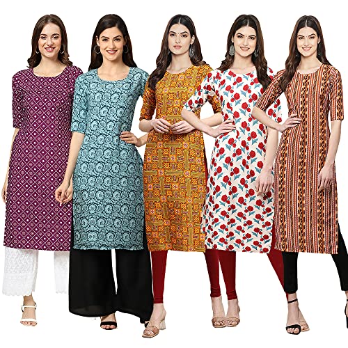 Image of Pinkmint Women's Crepe Regular Kurta