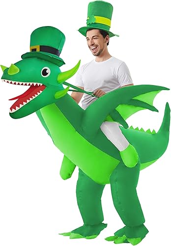 DAHAKII Disfraz inflable de Navidad, decoración de Navidad, disfraz inflable para adultosdesfile de Navidad