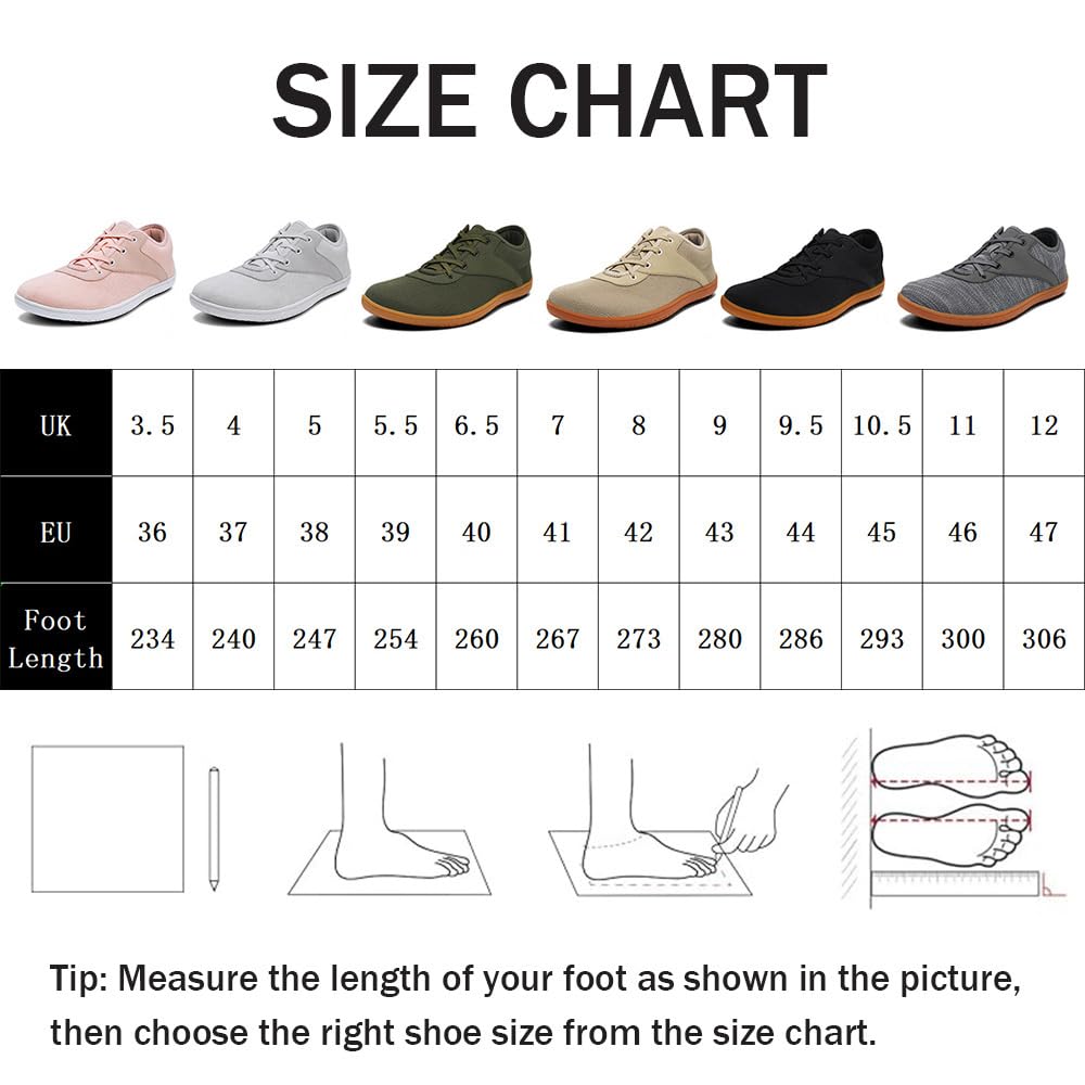 Barefoot Shoes Unisex Scarpe Barefoot Minimaliste Sneakers Uomo Scarpe Palestra Leggere Scarpe a Piedi Nudi con Punta Larga e Suola a Zero Drop Gr.36-47, Scarpe Versatili