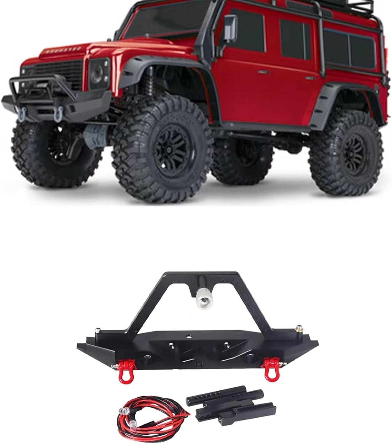 RCバンパー Compatible With Traxxas Trx4 1/10 RCカーパーツ アルミ合金 リアバンパー RCアッ