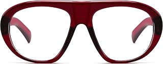 FEISEDY Blue Light Blocking Glasses Aviator Computer Glasses Frame for Women Men B4202