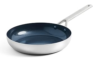 Blue Diamond Tri-Ply Stainless Steel Nonstick 9.5" Frying Pan: PFAS-Free Performance