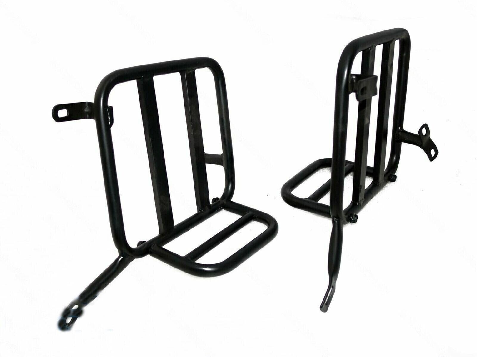 Pure Biking Pannier Saddle Stay Carrier Compatible with RE Meteor 350 only Black Heavy Duty Powder Coated-image-5