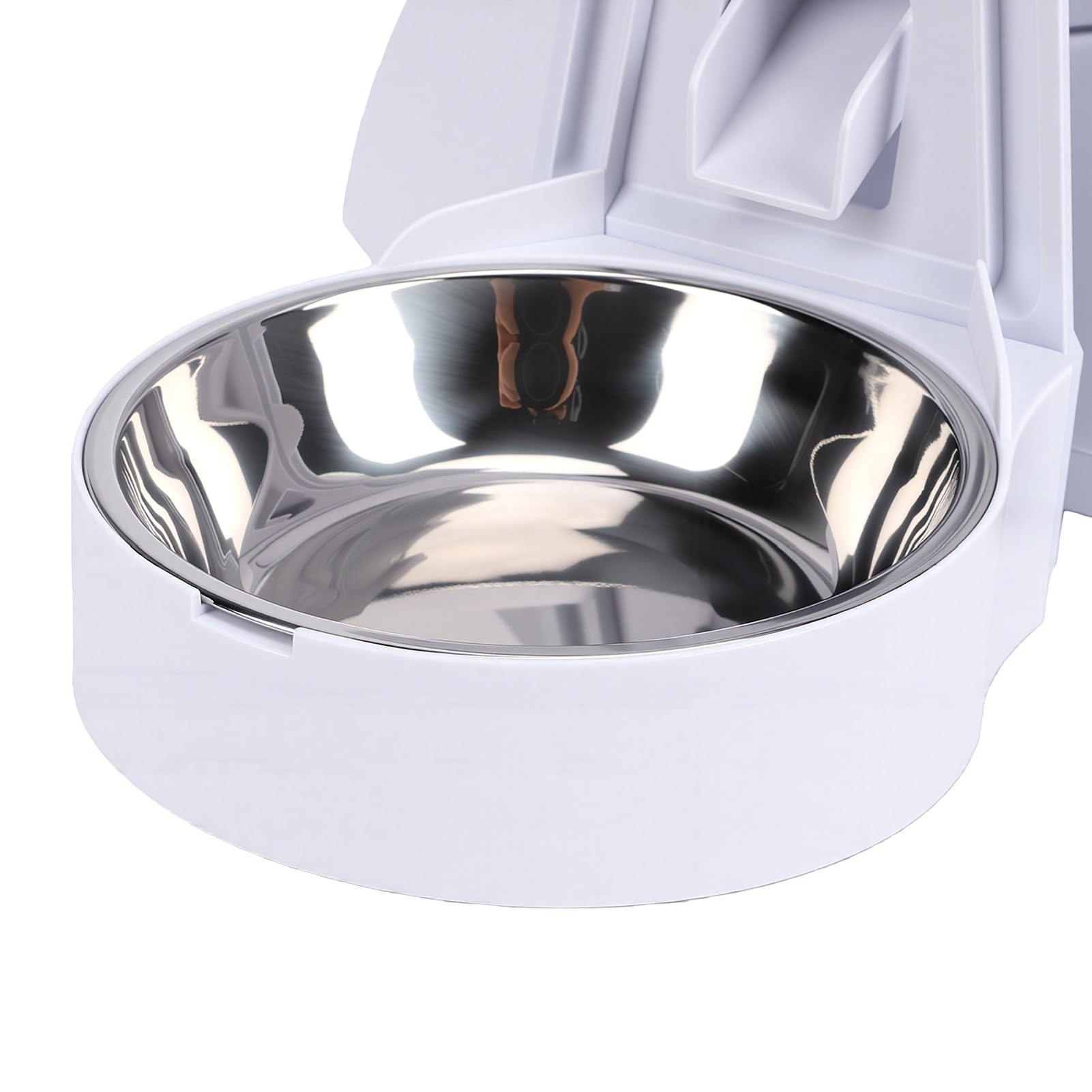 banapoy Comedero Automático Gatos, Dispensador Comida Seca | Temporizado, Control Remoto, Programable Inteligente 2L, Sin Obstrucciones, 2 Fuentes Alimentación, para Gatos Perros