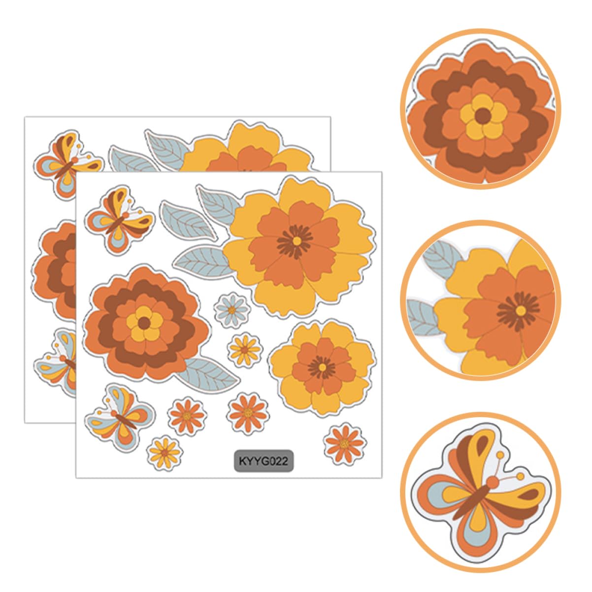 DOITOOL 10 Set adesivi murali rimovibili adesivi cameretta wall sticker staccare e incollare la carta da parati farfalle adesivi decorativi da parete arredamento per ufficio primaverile
