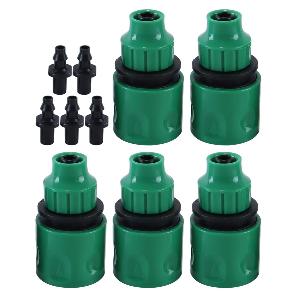 Alide 5 Pcs Plastic Hose Connectors 4/7 and 8/11 Irrigation Sprinkler Connect Garden Irrigation System Accessories