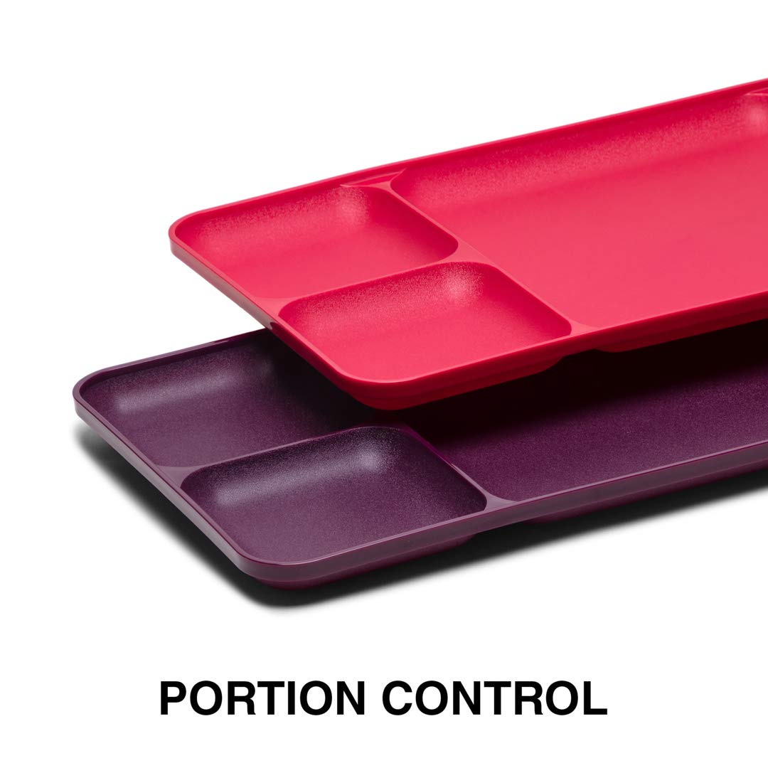 Tupperware Divided Plastic Dining Plate