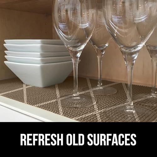 Miniatura 4 de Gorilla Grip Revestimiento original para cajones y estantes, no adhesivo, duradero y fuerte, con revestimiento de agarre para cajones de cocina,