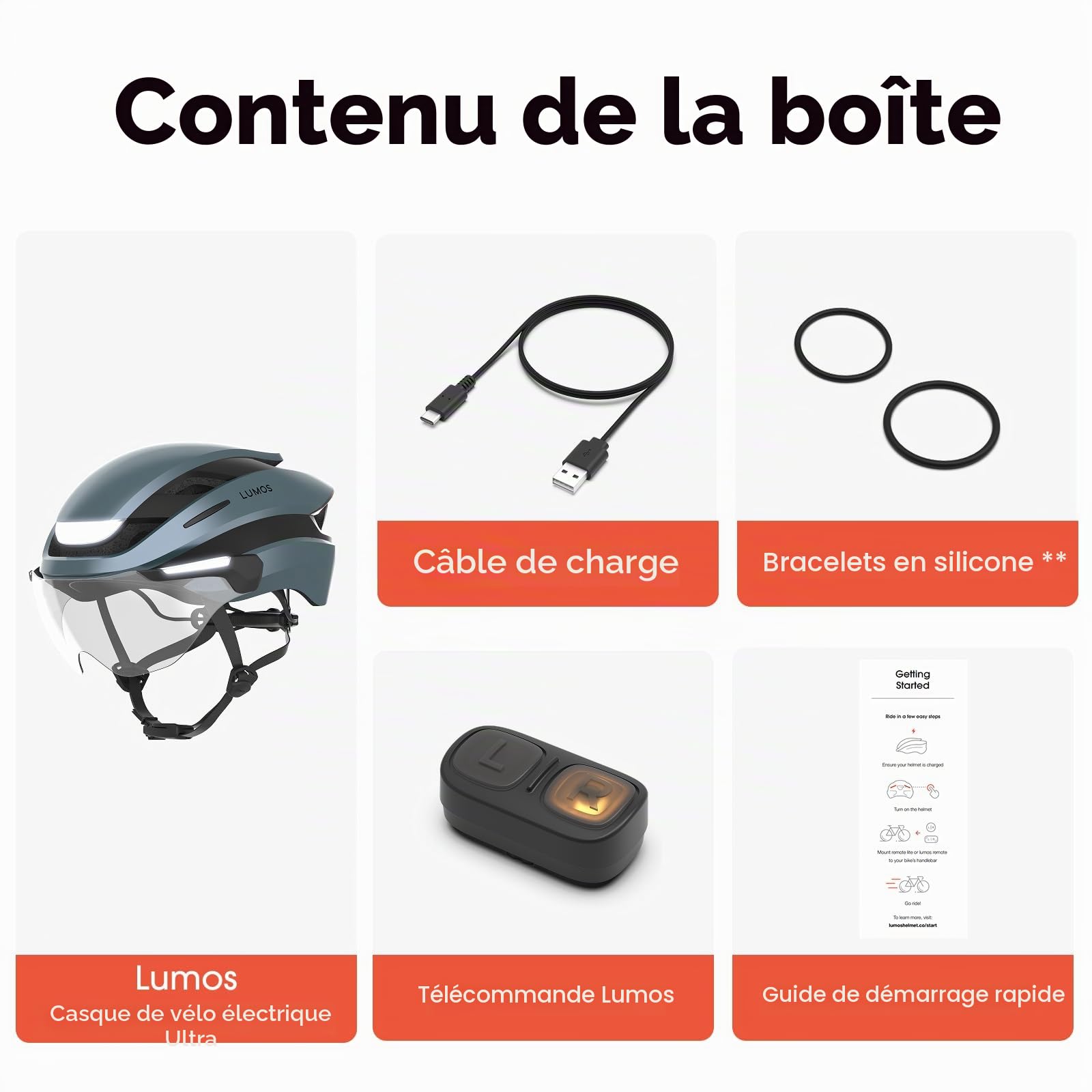 Lumos Casque Intelligent Ultra E-Bike | Certifié NTA 8667 | Lumières LED Avant et arrière | Visière Frontale rétractable | Contrôlé par Application | Vélo électrique, Scooter, vélo | Adultes, Hommes