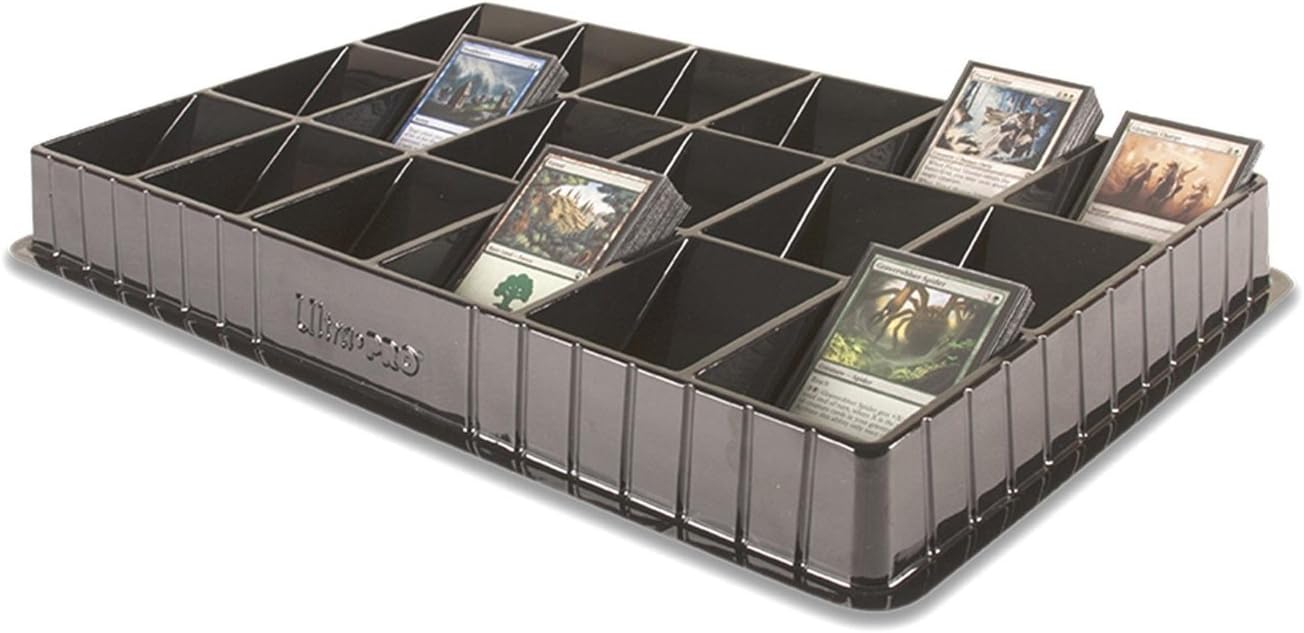 Ultra PRO Trading Card Sorting & Dealer Tray (18 Slot), Black