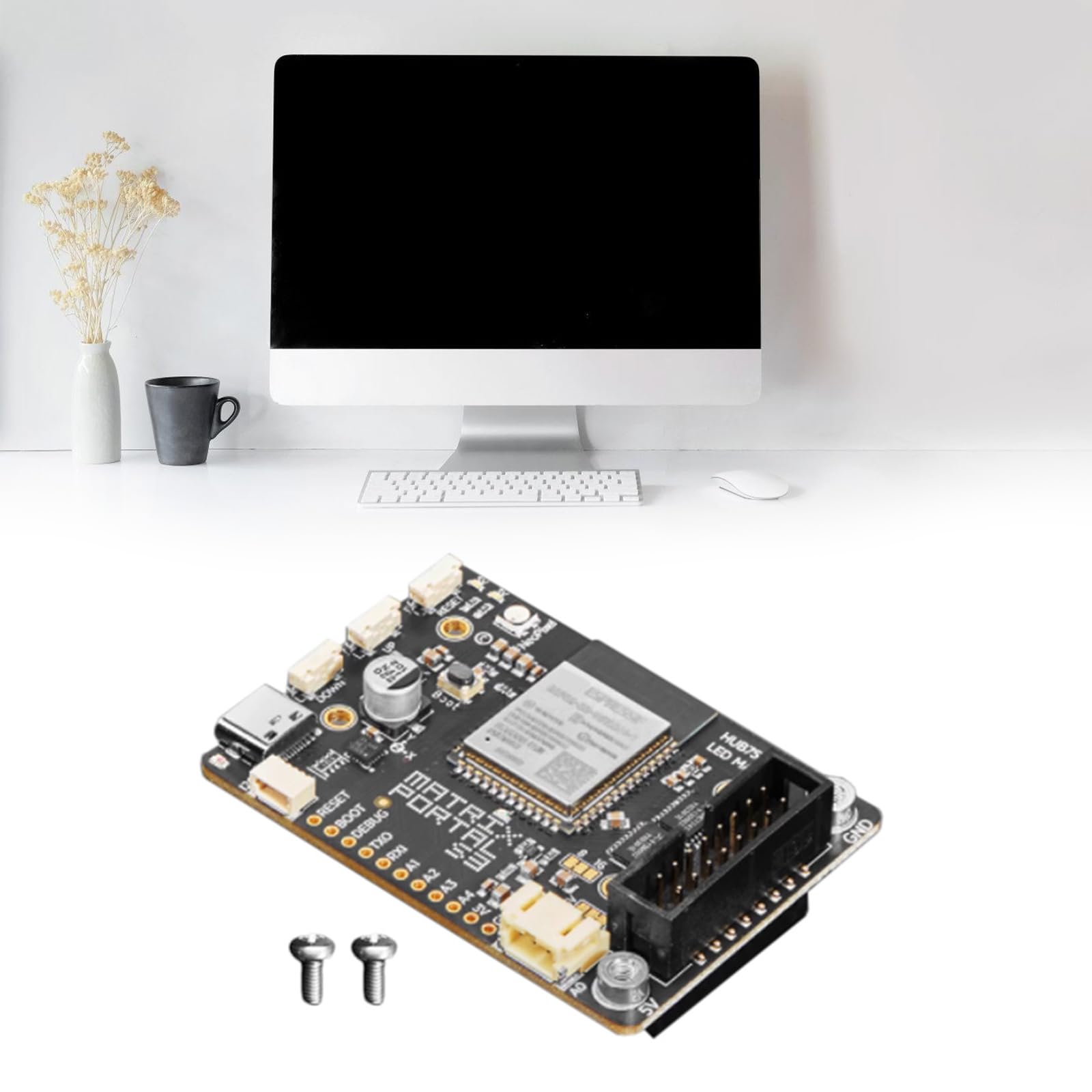 Portales de Matrices LED ESP32S3 Negros estándar