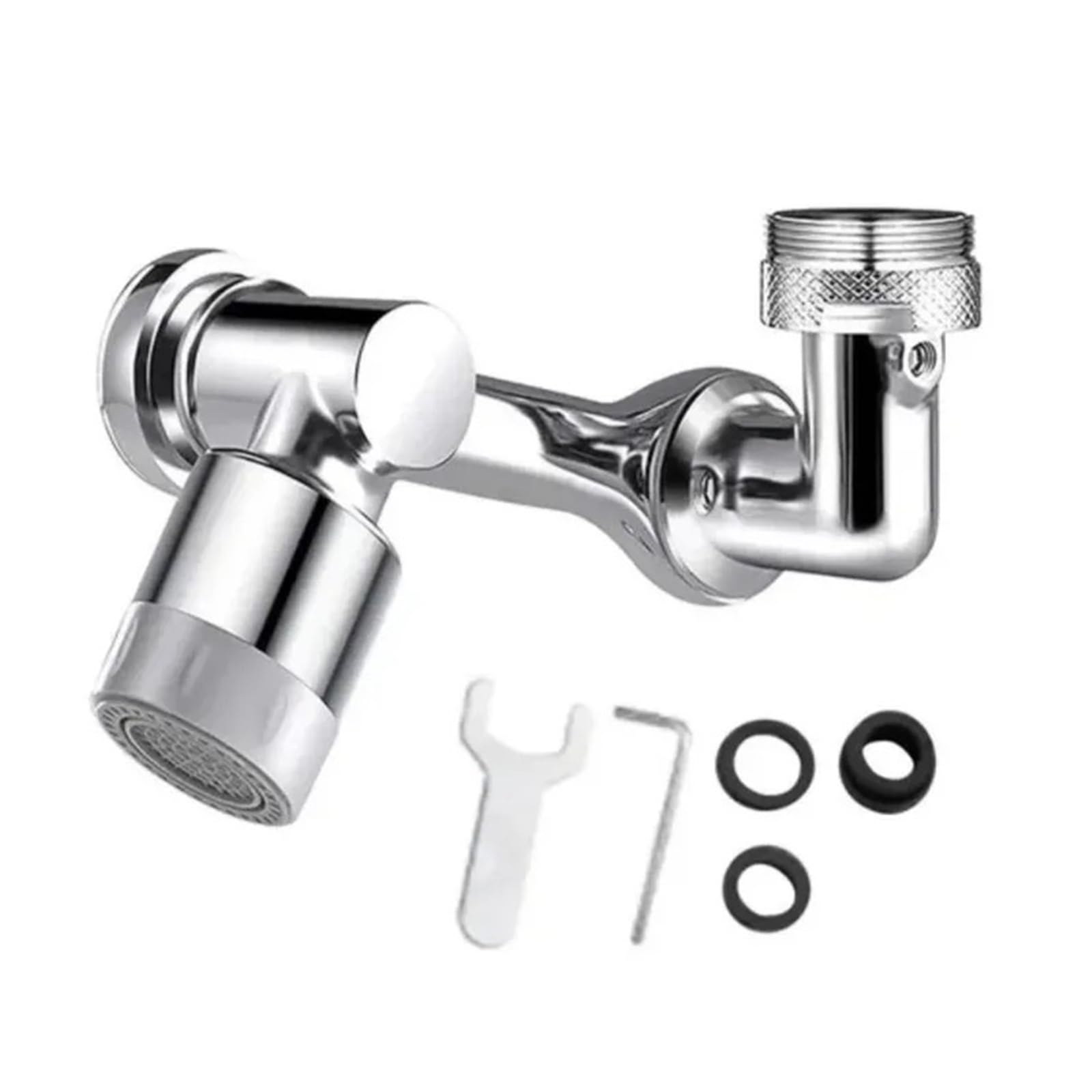 Braccio robotico per rubinetti In Acciaio Inox 1080 Rotazione Universale Rubinetto Braccio Robotico Estensione Girevole In Metallo Rubinetto Aeratore Lavello Della Cucina Rubinetto Splash Ugello Facil