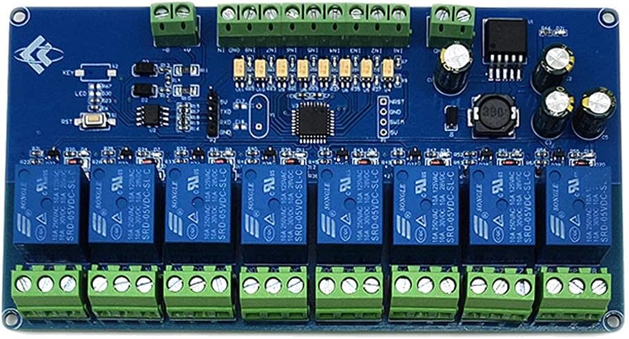 8CH Modbus Relay Module 8Bit Modbus-RTU Switch Signal Input Output RS485 TTL Controller