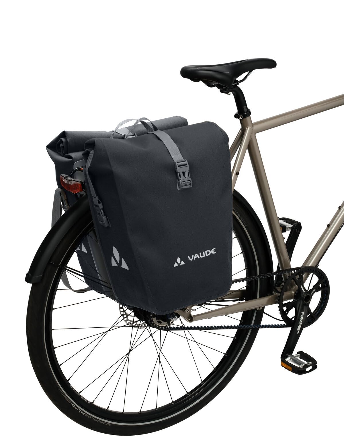 VAUDE Aqua Back Deluxe – Alforjas para bicicleta – Juego de 2 bolsas para bici adaptables a la carga e impermeables