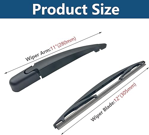 Miniatura 3 de Juego de brazo y limpiaparabrisas trasero para Ford Escape 2008-2012 y Mercury Mariner SUV 2008-2012 Número de repuesto OEM 8L8Z17526C, 8L8Z-17526-C