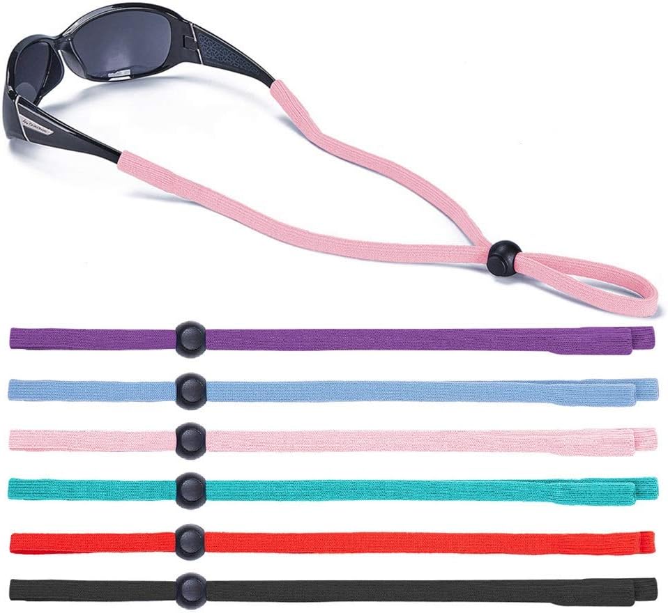SHINKODA 6-Pack Glasses Strap - Universal Eyeglass Lanyard - Eyewear Retainer Cord for Reading, Safety, Sports & Sunglasses