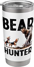 Hunting Bear Retro Dog Bear Hound Dog Hunting Stainless Steel Insulated Tumbler