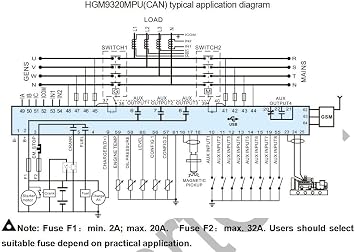 HGM9320CAN Generator controller, Schedule function, real-time clock, event logs, AMF