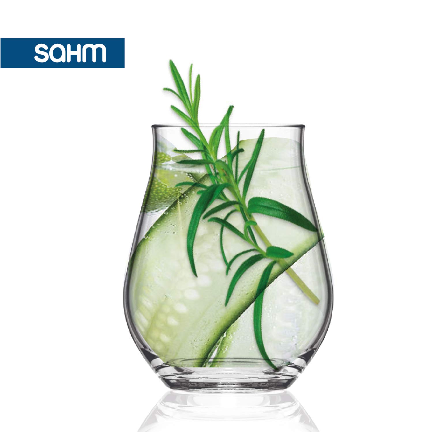 Bicchieri da liquore in vetro lavabili in lavastoviglie - Set di bicchieri acqua da 420 ml - Bicchiere vetro 6 pezzi - Bicchieri particolari moderni