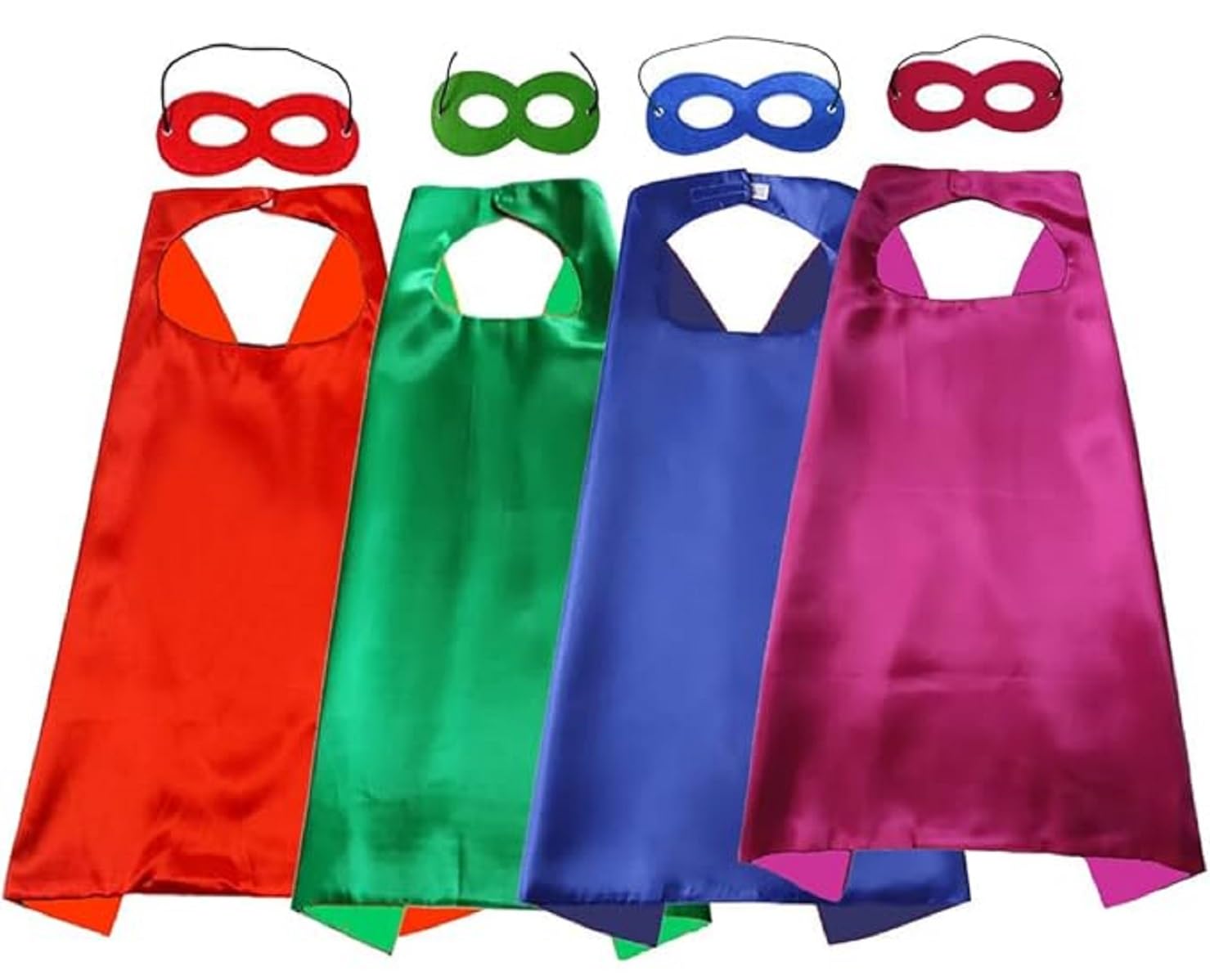 Tasmai Marketing Party Favour Superhero Capes With Eye Mask Kids Superhero Costume Birthday Gift Return Gift (Set Of 40 Boys) - Rubber, Multicolor (B09HKHZ8ZF) Amazon Price History, Amazon Price Tracker
