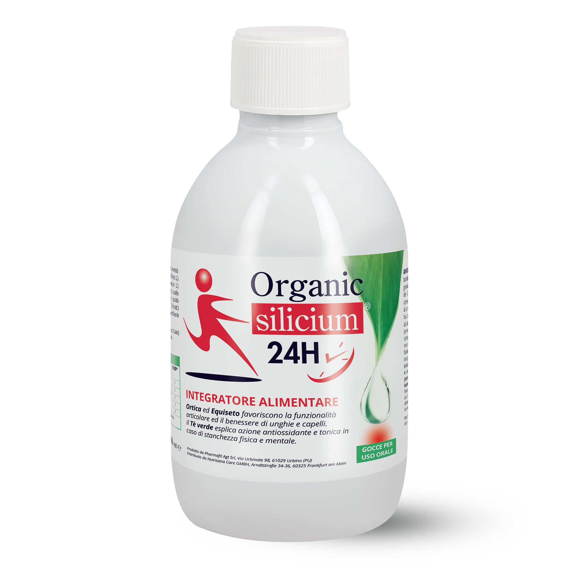 ORGANIC SILICIUM 24H | Drink 250ml, Integratore Orale con Ortica ed Equiseto per il Benessere Articolare e Muscolare