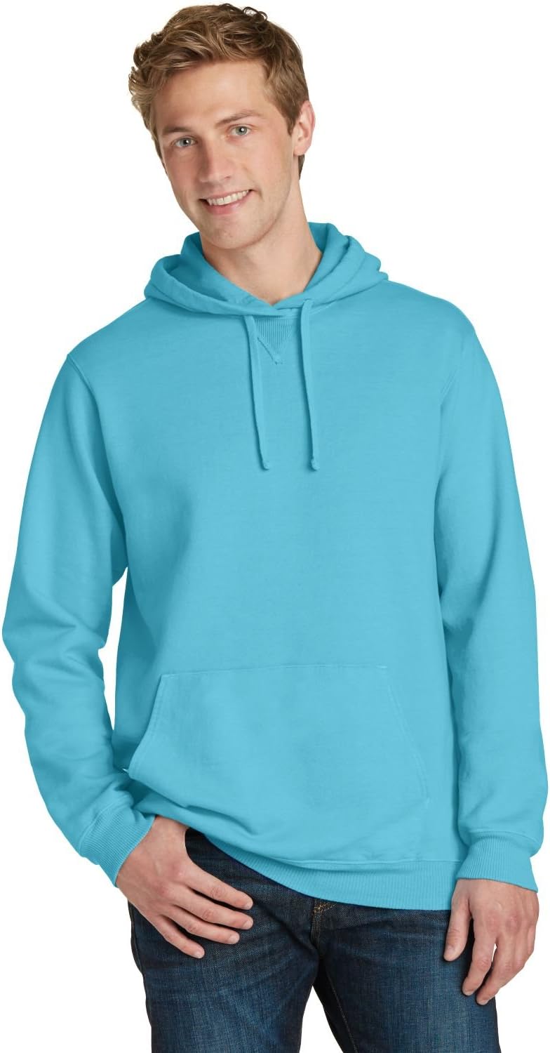 Port & Company Beach Wash Garment-Dyed Pullover Hooded Sweatshirt. PC098H