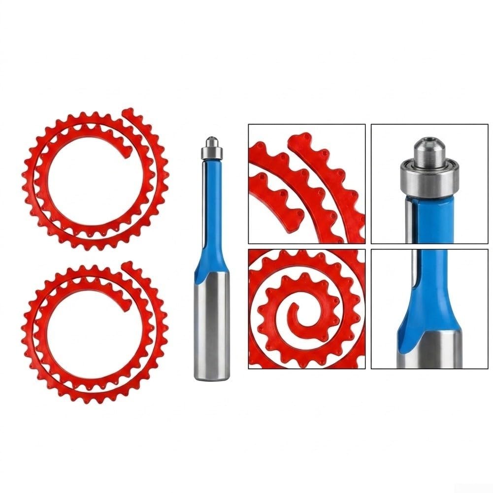 Medidor de para contornos Flexible 1M Goma Medidor de para contornos(2 * 2M+Router Bit)