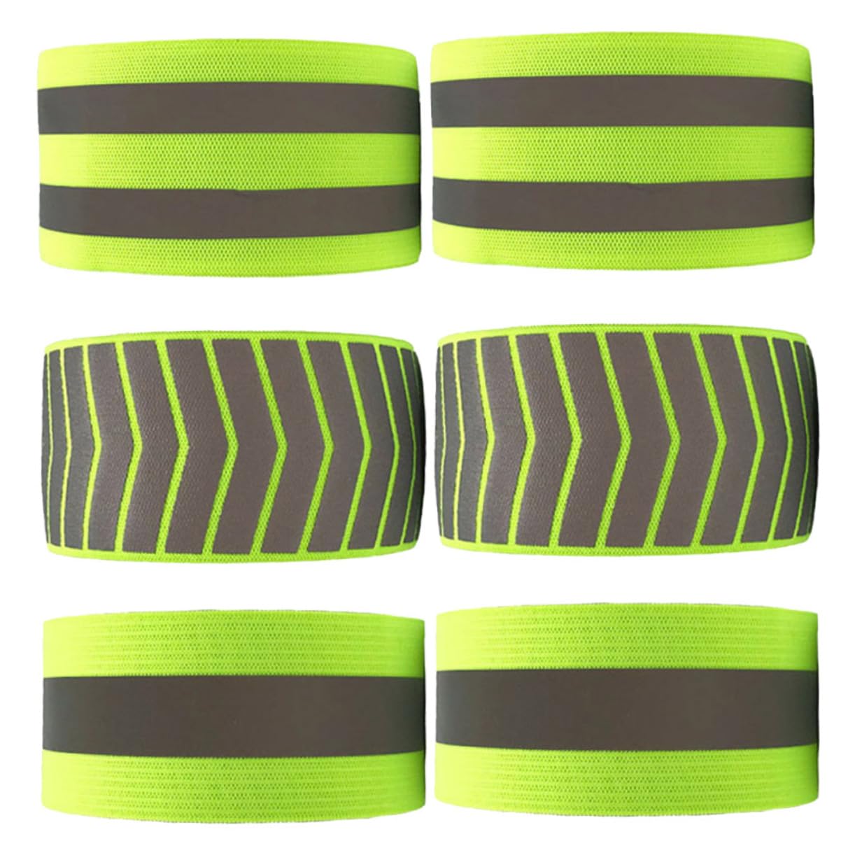 BESPORTBLE 12 Piezas Correa De Muñeca Reflectante Pulsera Verde Bicicleta Reflector Ciclismo Pulsera Pulseras para Seguridad Nocturna Correas Reflectantes Pulseras Fluorescentes Protección