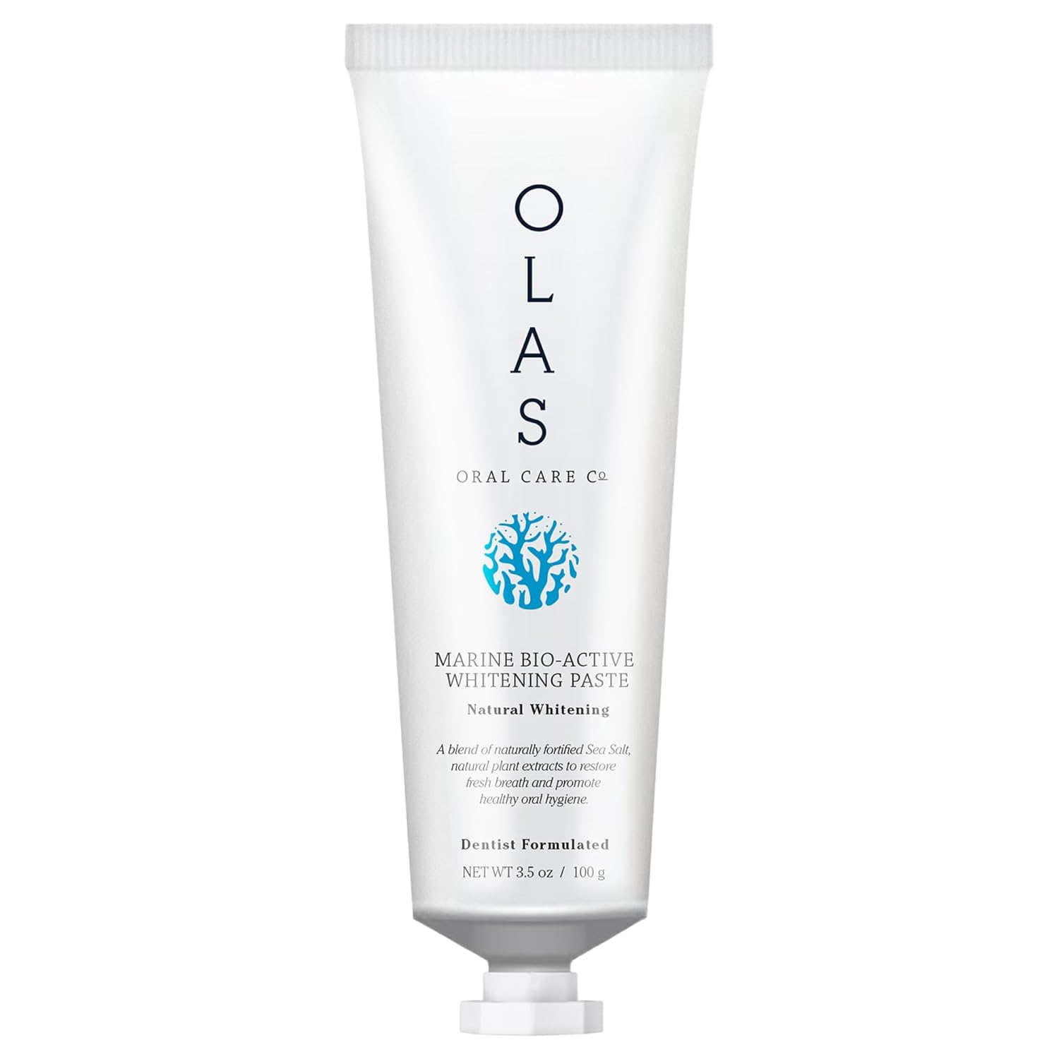 OLAS Marine Bio-Active Toothpaste - Whitening Fluoride Free Toothpaste - Promote a Healthy Oral Microbiome Natural Fresh Breath