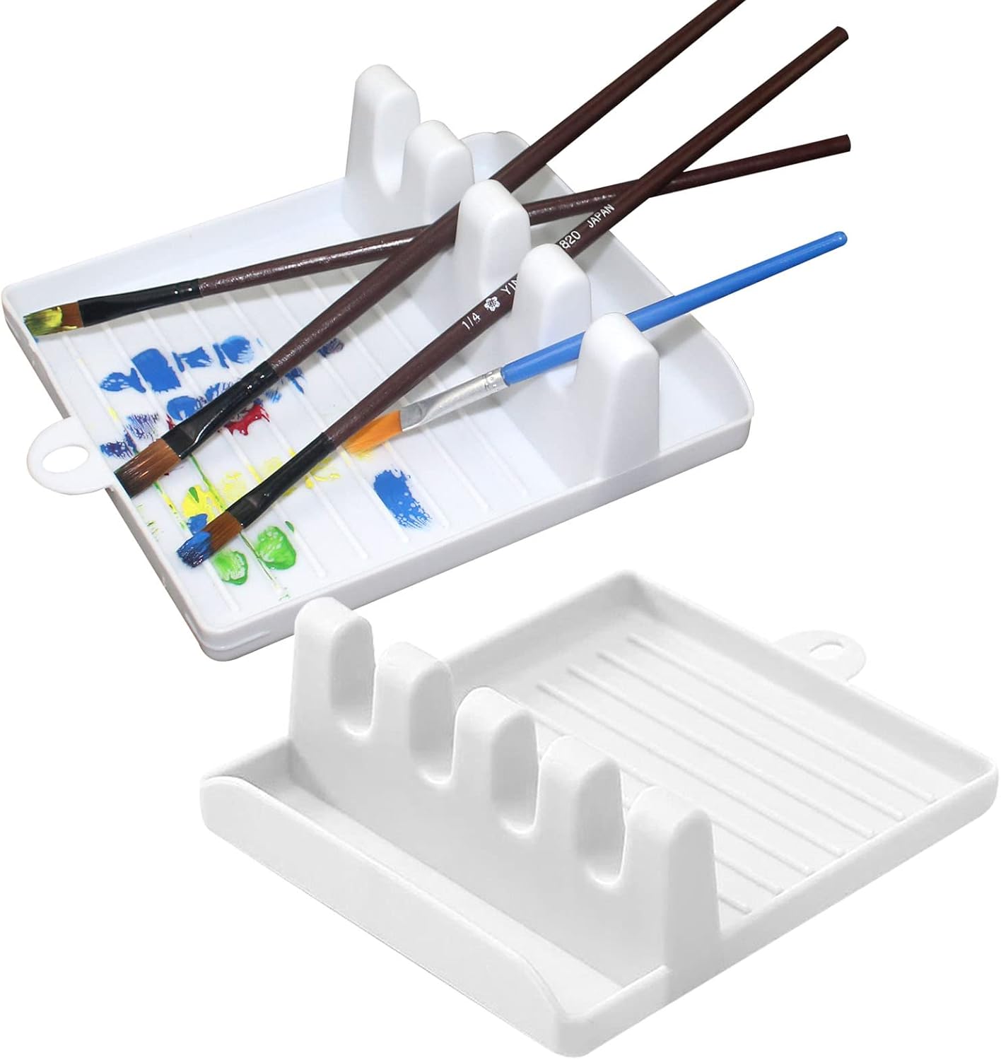 Chistepper 2 Packs Paint Brush Holder Paint Brush Stand