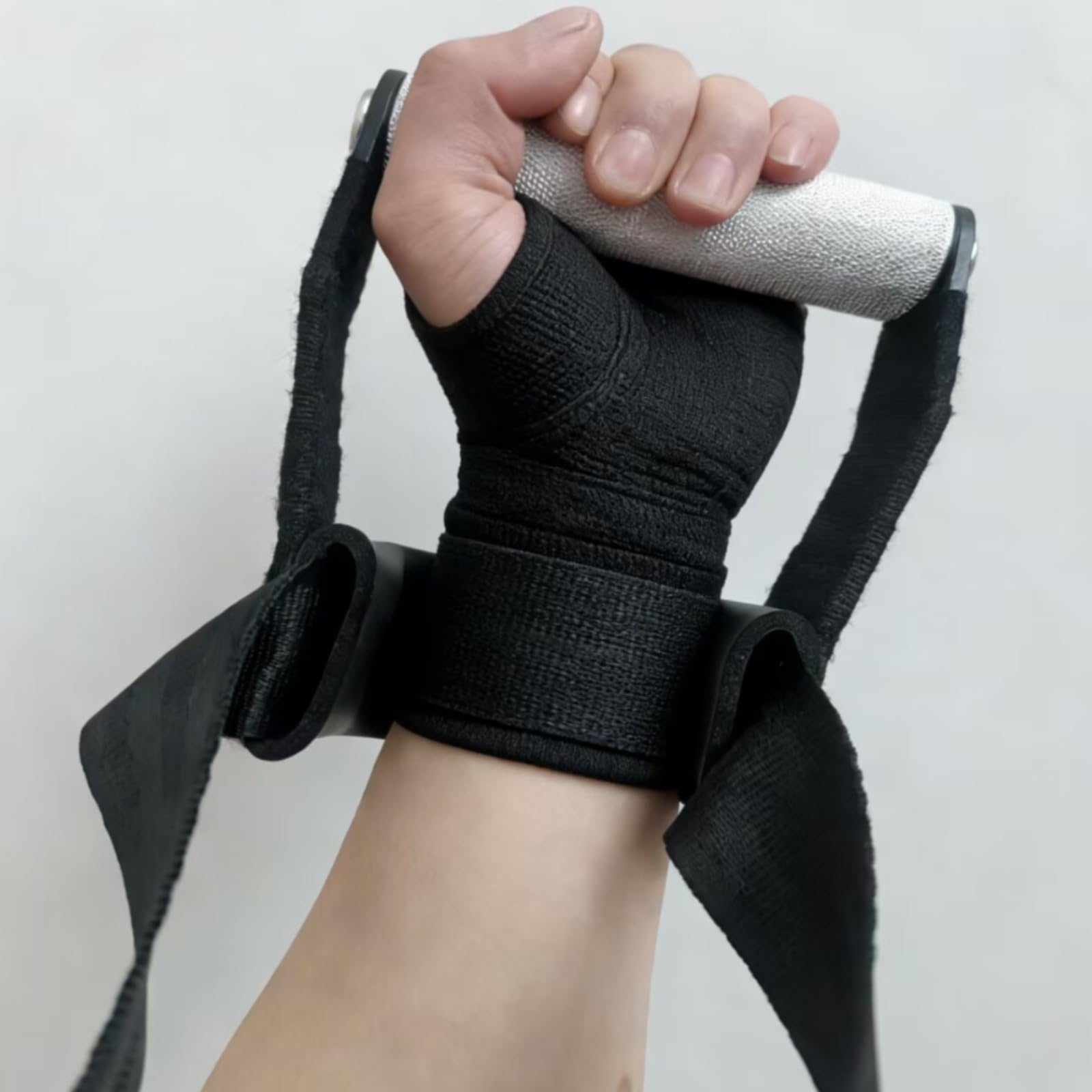 Gralara Asa de Entrenamiento de Espalda Ergonómico Mango Aluminio Antideslizante Agarre Ancho
