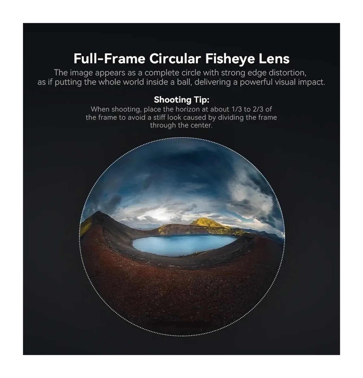 Obiettivo Fisheye full frame F2.8 da 6 mm, compatibile con Sony E